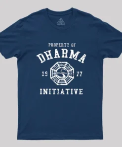 Alternative view of DHARMA Initiative 1977 Geek T-Shirt