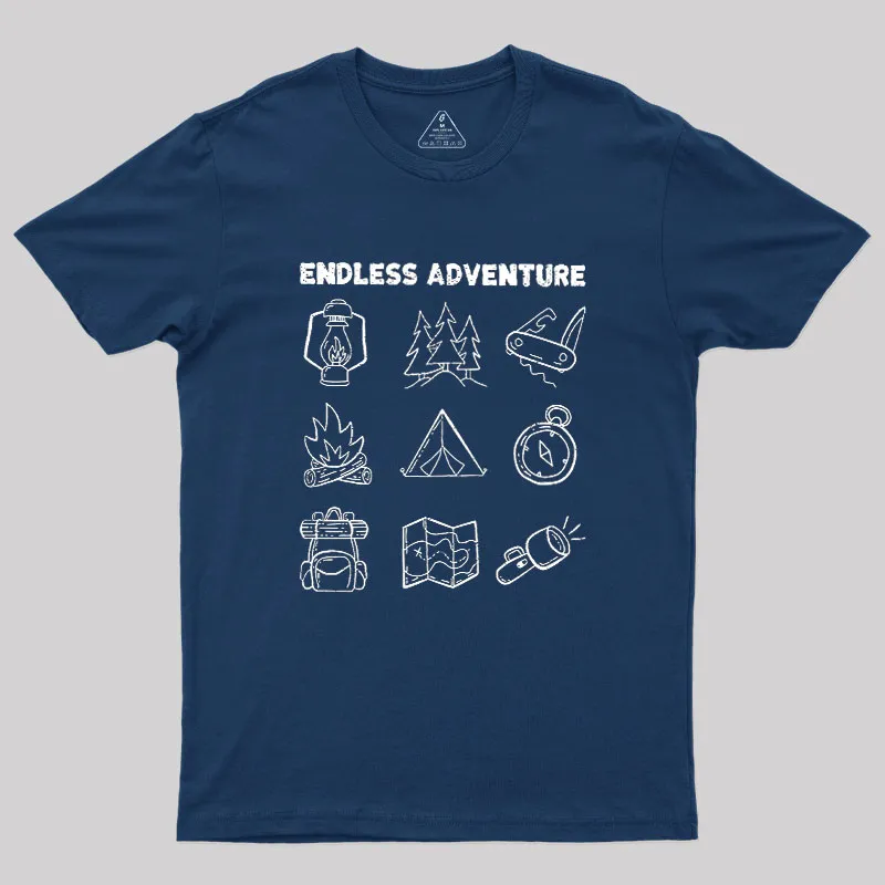 Endless Camping Adventure Geek T-Shirt - Image 2