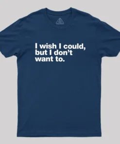 Alternative view of I Wish I Could Geek T-Shirt