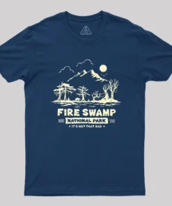 Alternative view of Fire Swamp National Park Geek T-Shirt