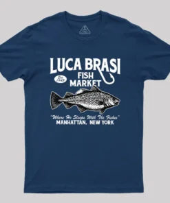 Alternative view of Luca Brasi Fishing Charters Geek T-Shirt