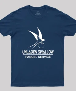 Unladen Swallow Parcel Service Geek T-Shirt