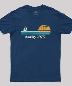 Alternative view of Sailboat Sunrise Summer Geek T-Shirt