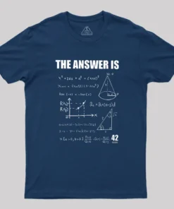 Alternative view of 42 The Answer To Life The Universe Geek T-Shirt