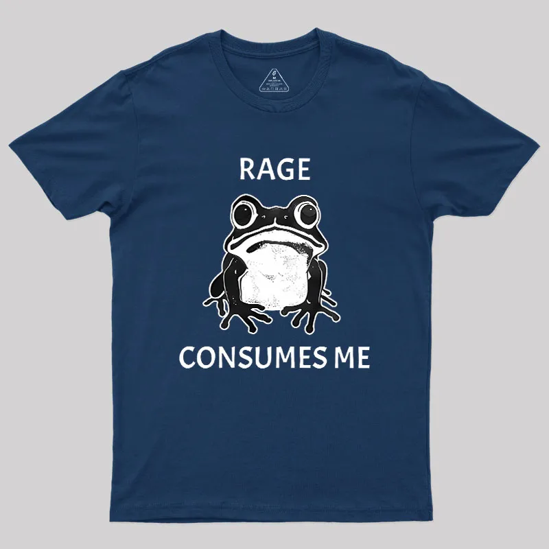 Rage Consumes Me Frog Geek T-Shirt - Image 3