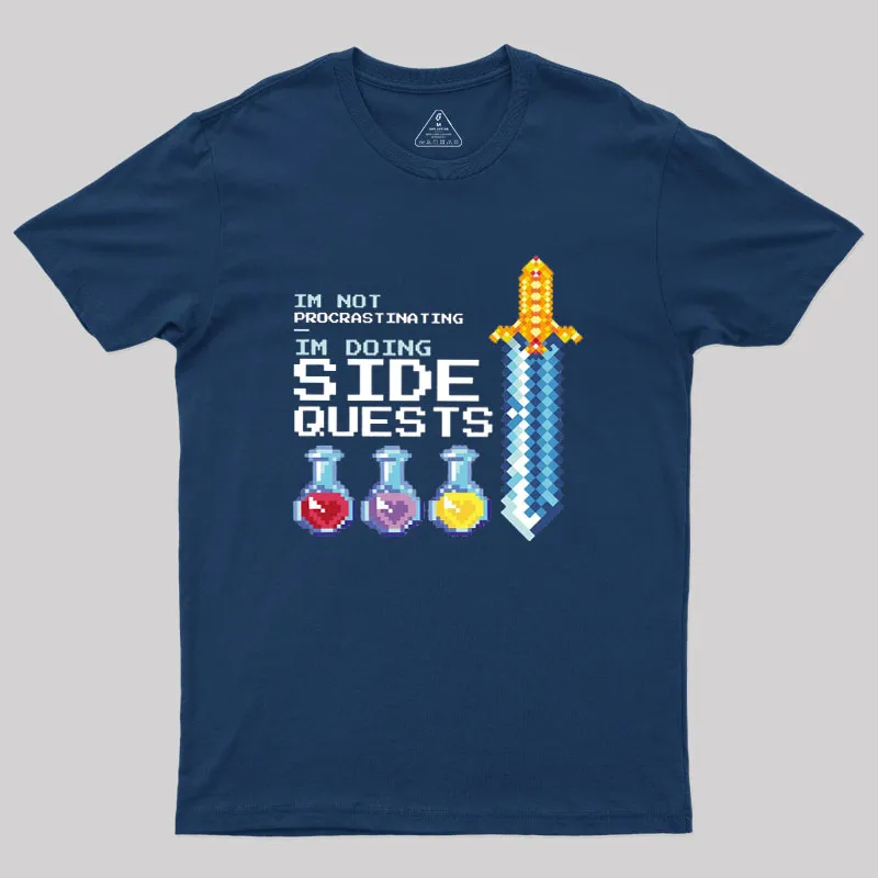 I'm Doing Side Quests Geek T-Shirt - Image 2