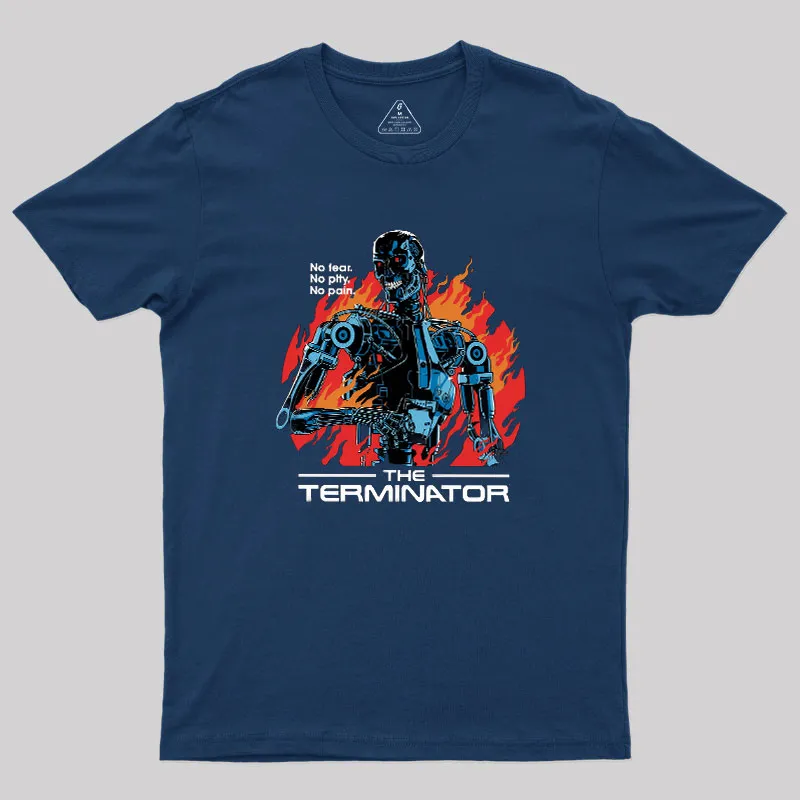 Terminator Robot Geek T-Shirt - Image 2