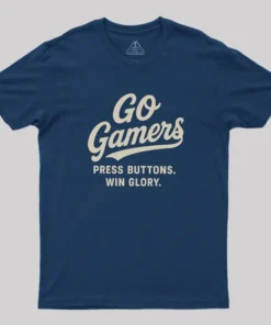 Alternative view of Press Buttons Win Glory Geek T-Shirt