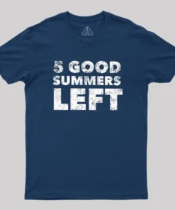 Alternative view of Five Good Summers Left Geek T-Shirt
