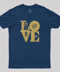 Alternative view of Scifi Love Geek T-Shirt