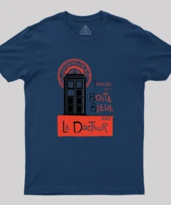 Alternative view of La Boîte Bleue Geek T-Shirt