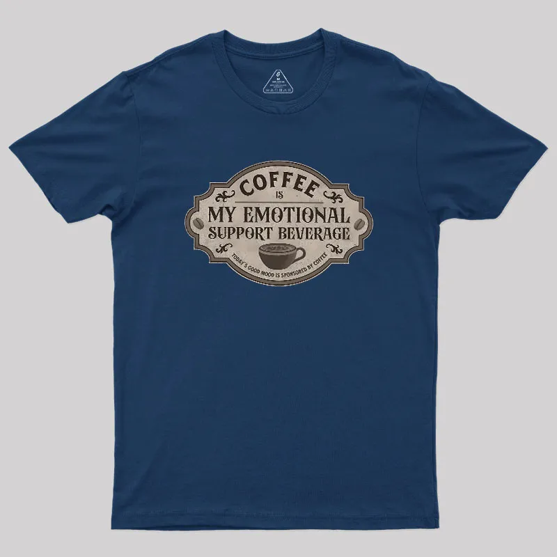 My Emotional Support Beverage Remix Geek T-Shirt - Image 3
