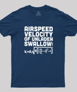 Airspeed Velocity of an Unladen Swallow Geek T-Shirt