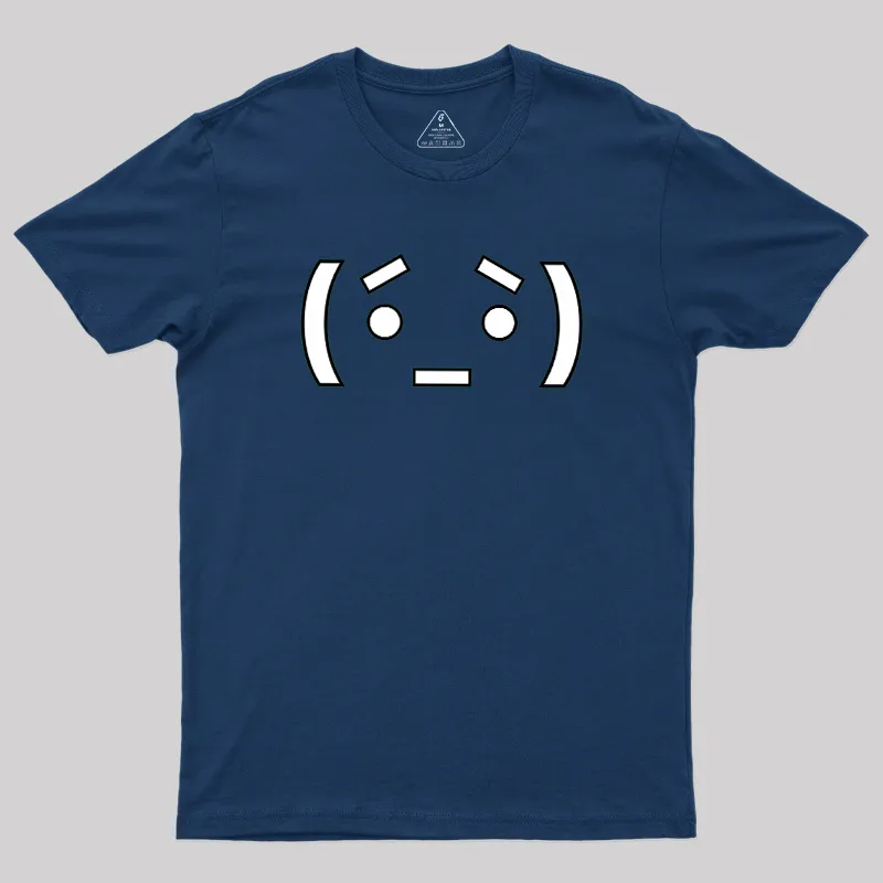 Nerdy Anime Emoticon Geek T-Shirt