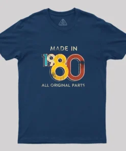 Alternative view of Made In 1980 Geek T-Shirt