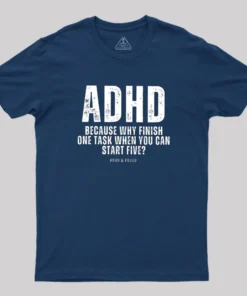 Alternative view of ADHD Geek T-Shirt