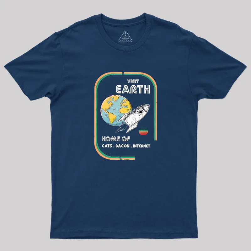 Visit Earth Geek T-Shirt - Image 2