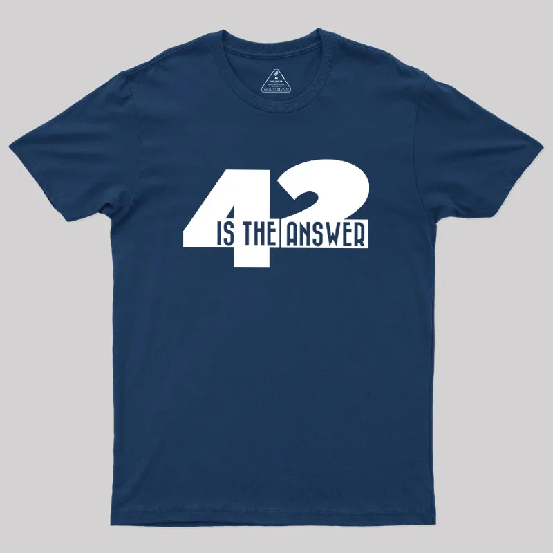 42 Is The Answer Geek T-Shirt - Image 2