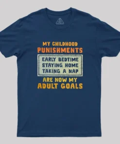 Alternative view of Adult Goals Geek T-Shirt