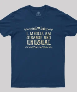 Alternative view of Strange and Unusual Geek T-Shirt