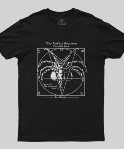Alien Pentagram Nerd T-Shirt