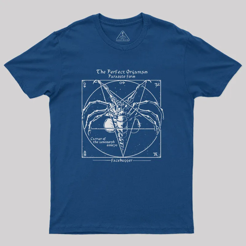 Alien Pentagram Nerd T-Shirt - Image 2