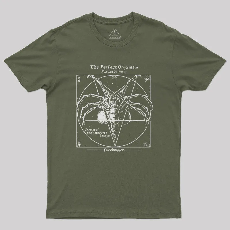 Alien Pentagram Nerd T-Shirt - Image 3