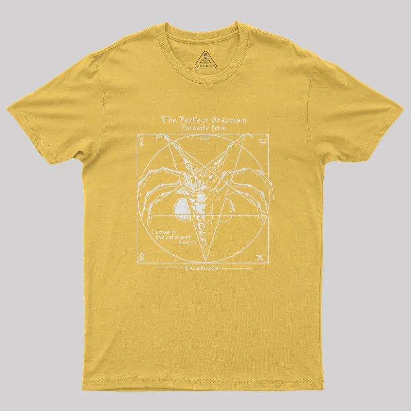 Alien Pentagram Nerd T-Shirt - Image 7