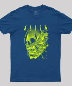 Alternative view of Alien Skull Geek T-Shirt