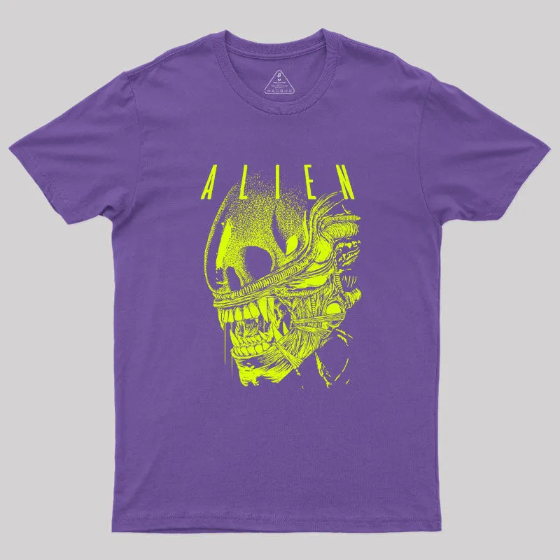 Alien Skull Geek T-Shirt - Image 6