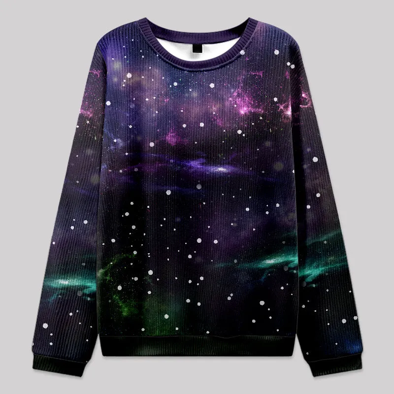 Beautiful Nebula Outer Space Fuzzy Fleece Sweatshirt