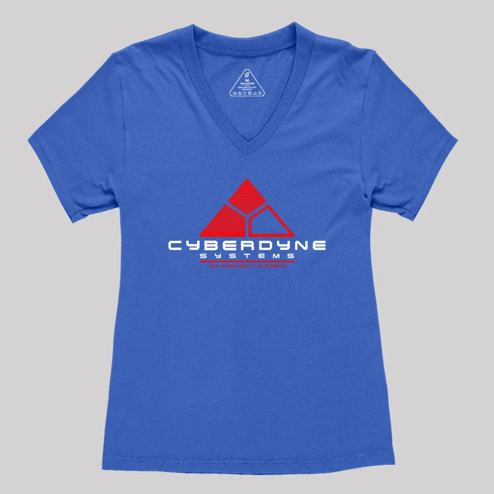 Cyberdyne Systems Women's V-Neck T-shirt - Image 4