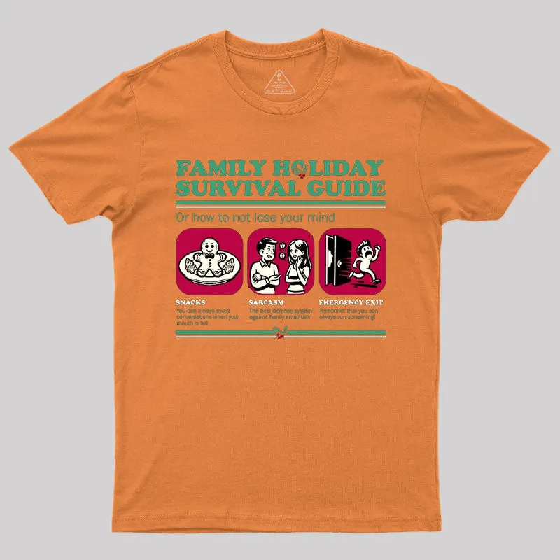 Family Holiday Survival Guide T-Shirt - Image 5