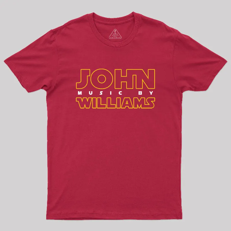 Music by John Williams Scifi Geek T-Shirt - Image 4