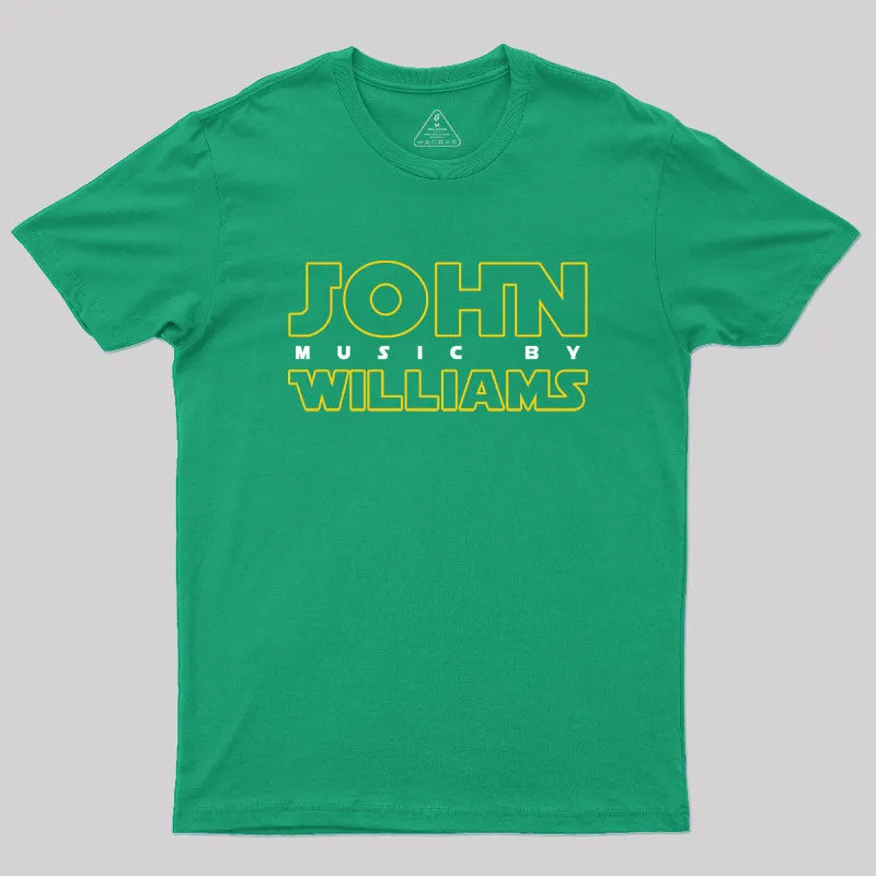 Music by John Williams Scifi Geek T-Shirt - Image 6