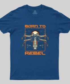 Alternative view of Space War Rebel Geek T-Shirt