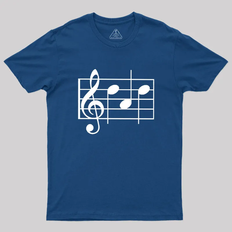 Musical Notes Dad Geek T-Shirt - Image 2