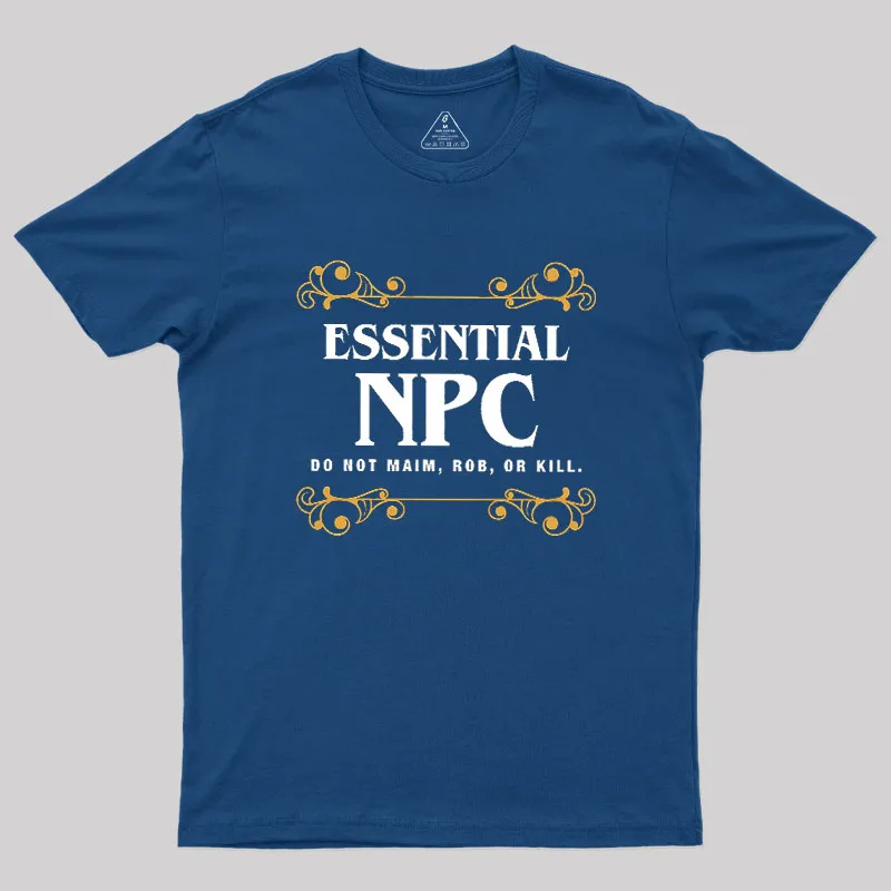 Essential NPC Character Tabletop RPG Addict Geek T-Shirt - Image 2