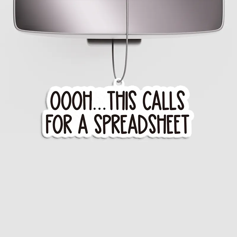 Ohh This Calls for a Spreadsheet Geek Car Air Fresheners