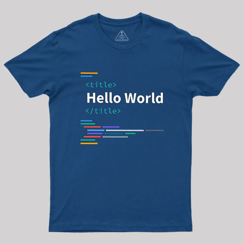 Developer Hello World Geek T-Shirt - Image 2