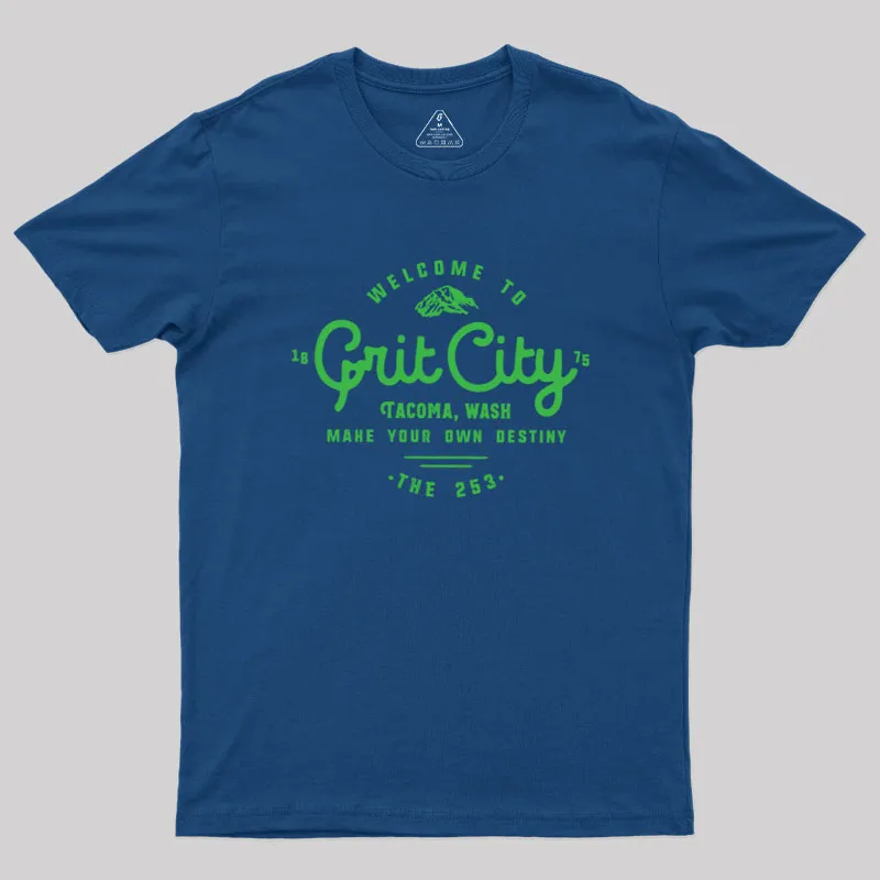 Grit City Tacoma Washington Geek T-Shirt - Image 2