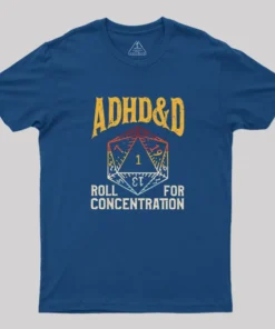 Alternative view of ADHScifi Dice Geek T-Shirt