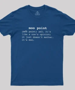 Alternative view of Moo Point Geek T-Shirt