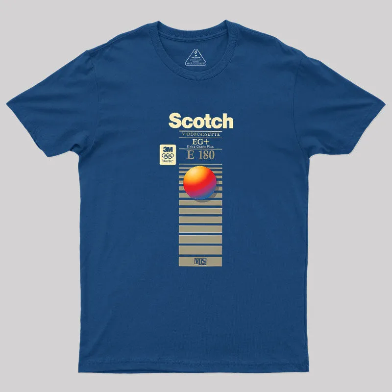 VHS Scotch E180 Geek T-Shirt - Image 2