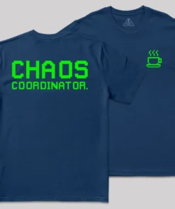 Alternative view of Chaos Front and Back Printed Geek T-Shirt