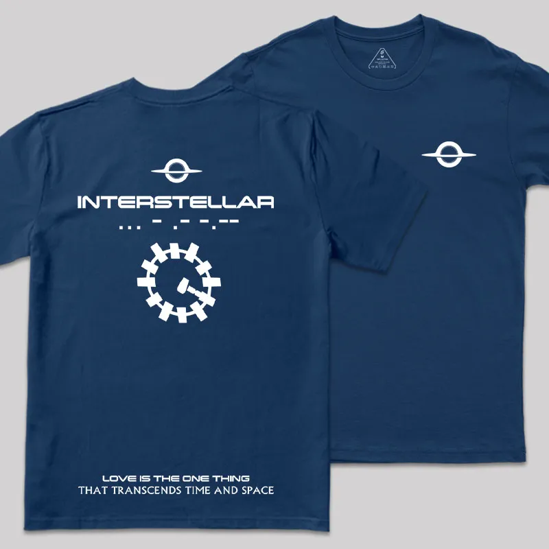 Interstellar Front and Back Printed Geek T-Shirt
