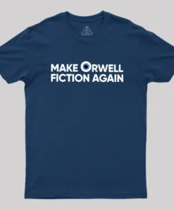 Alternative view of Make Orwell Fiction Again Geek T-Shirt