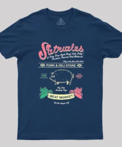 Alternative view of Satriale's Pork & Deli Store Meat Market Geek T-Shirt