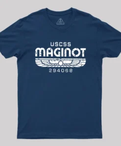Alternative view of USCSS Maginot Geek T-Shirt