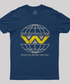 Alternative view of Weyland Yutani Corp Worn Out Geek T-Shirt